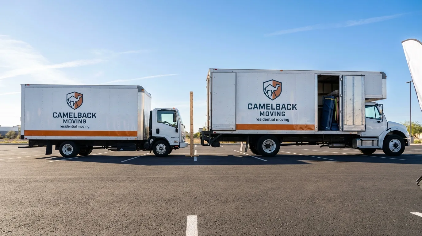 Moving truck size capacity guide in Queen City